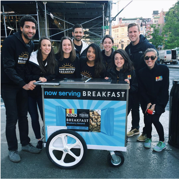 KIND NYC sampling team + cart